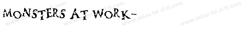 Monsters at Work字体转换